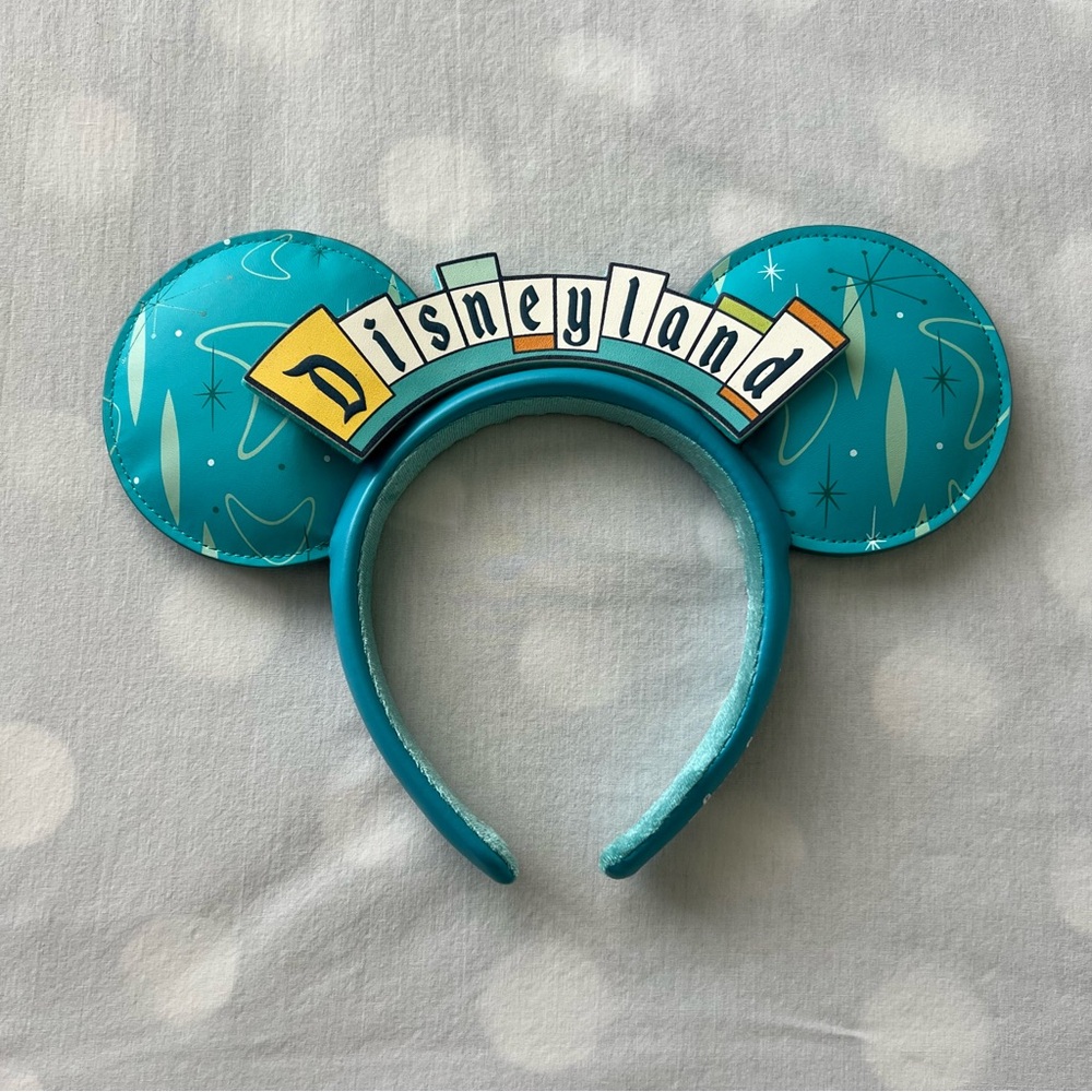 Disney Parks D23 Expo Disneyland Retro Marquee Sign Minnie Ears Headband